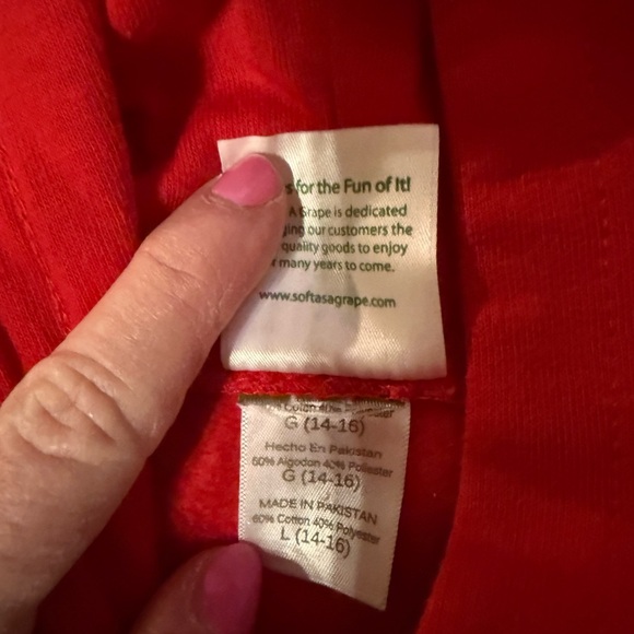 Red Boston Red Sox Hoodie and Drawstring Bag: youth 14-16 - Picture 2 of 3